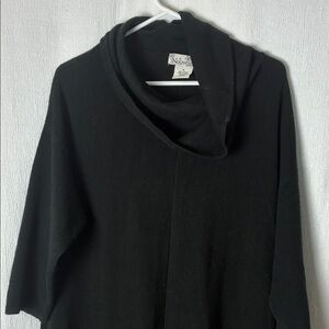 Nouveau Black Cowl Neck Pullover Sweater